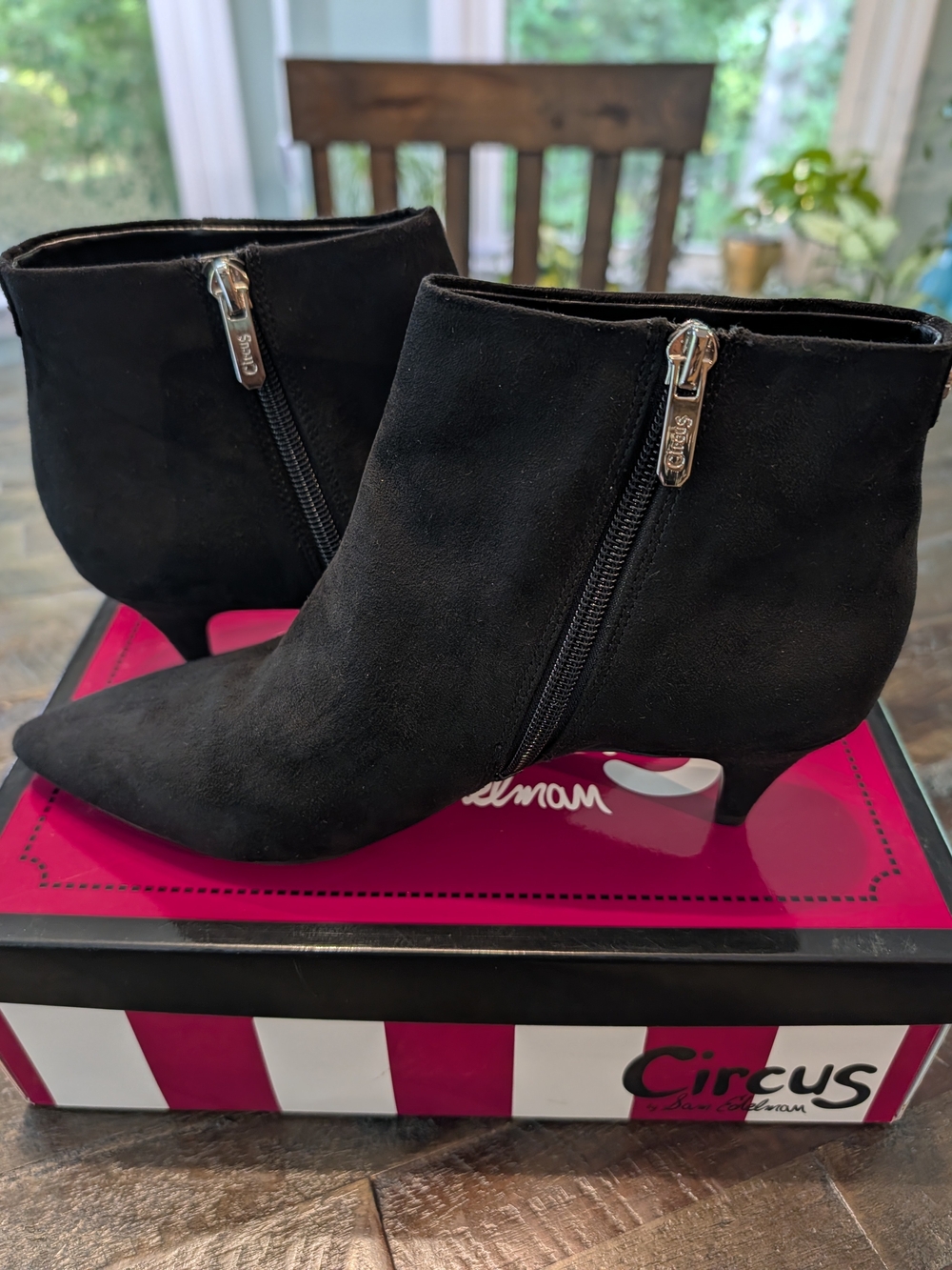 Circus by Sam Edelman Black Pointed Ankle Boots